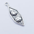 Peas in a pod, 2 peas in pod charm, ADD on for keychain - DAYZEECREATIONZ, PERSONALIZED GIFTS-1