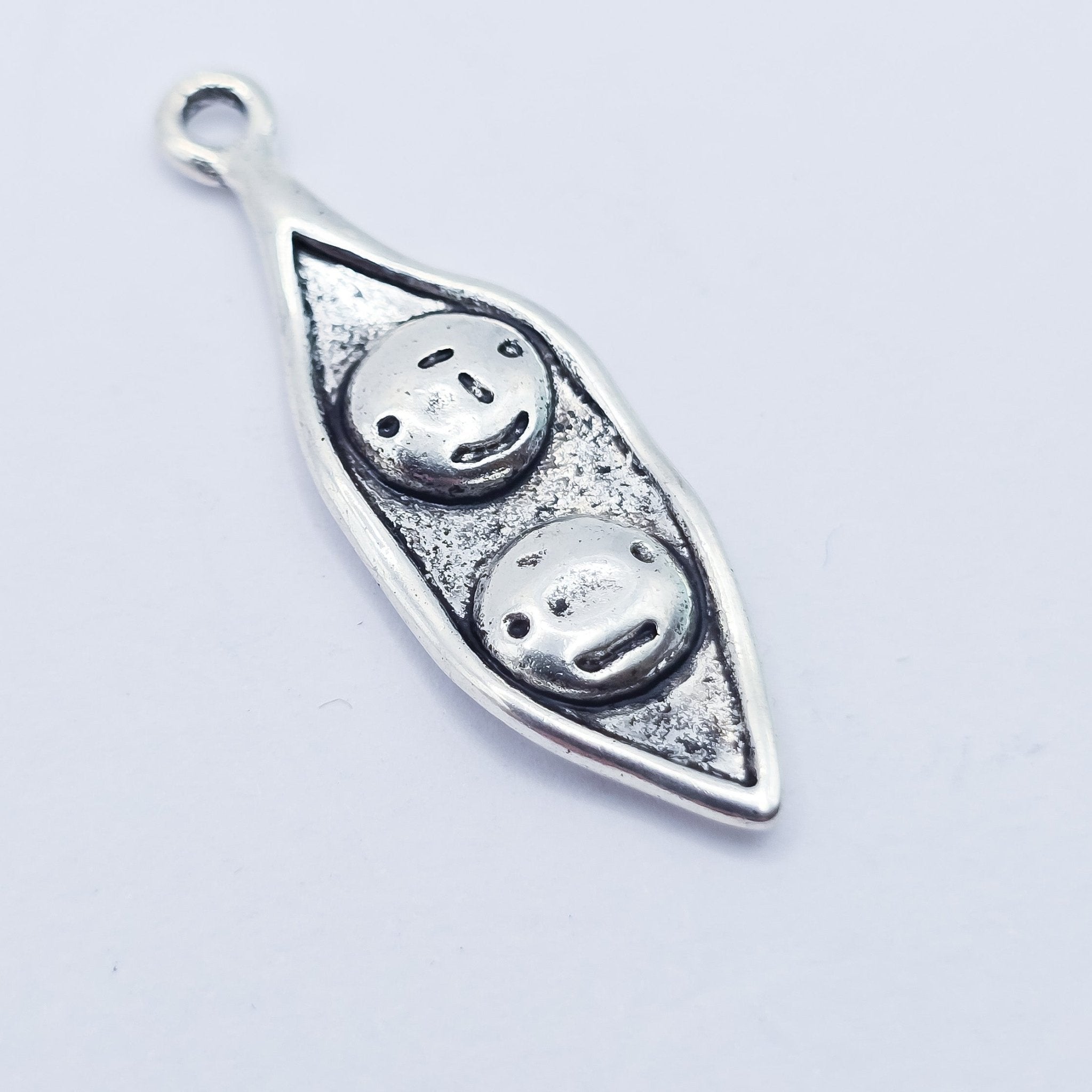 Peas in a pod, 2 peas in pod charm, ADD on for keychain - DAYZEECREATIONZ, PERSONALIZED GIFTS-1