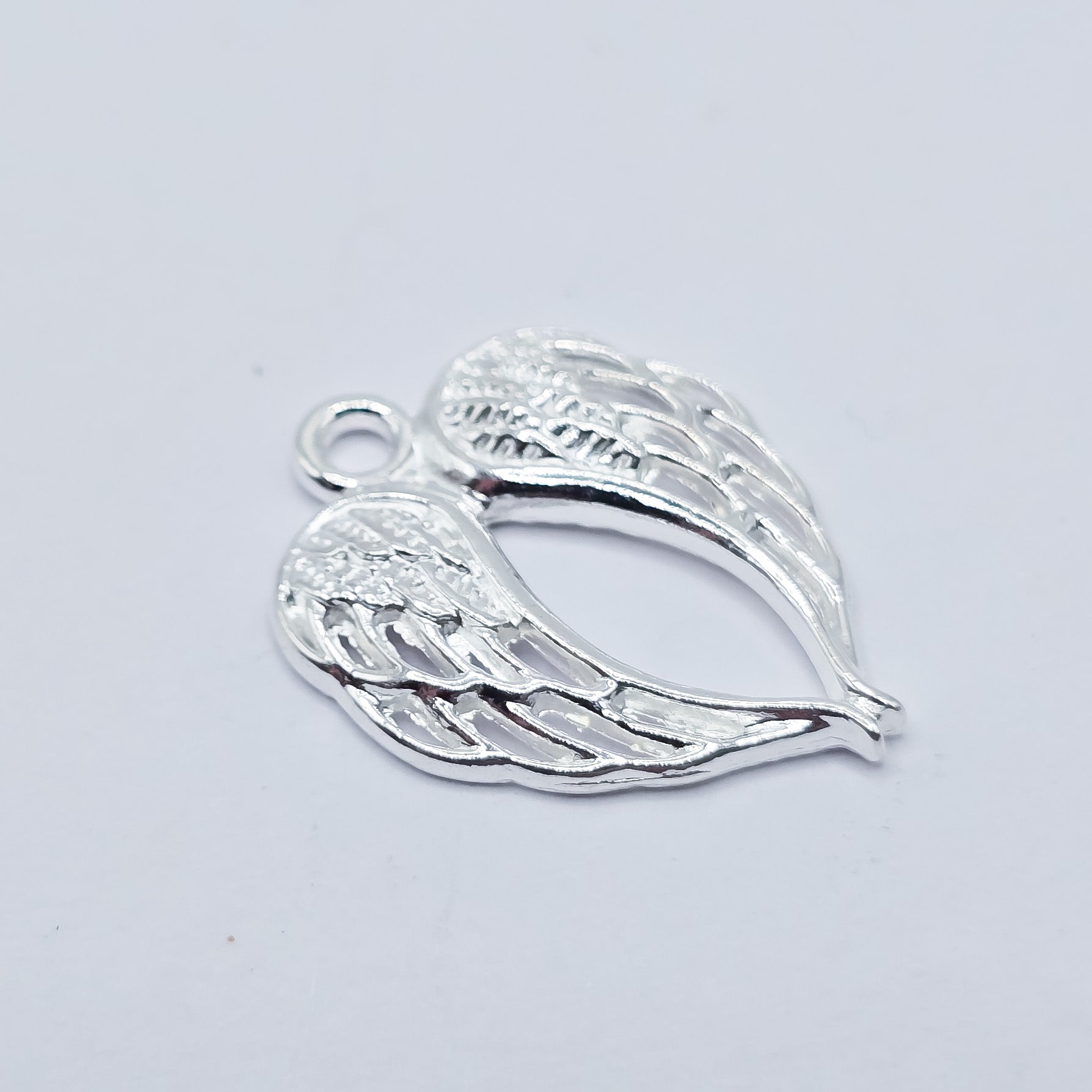 Silver Double angel Wing charm. Memorial charm. ADD on charm for keychain - DAYZEECREATIONZ, PERSONALIZED GIFTS1