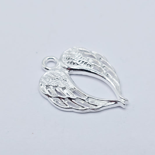 Silver Double angel Wing charm. Memorial charm. ADD on charm for keychain - DAYZEECREATIONZ, PERSONALIZED GIFTS1