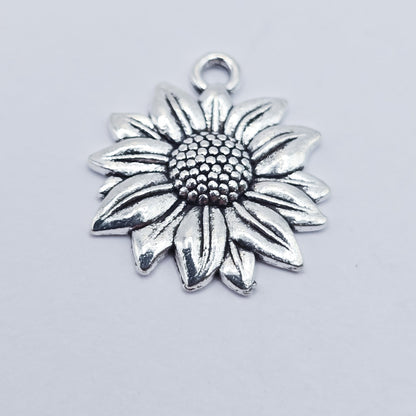 Sunflower charm, flower charm, ADD on for keychain - DAYZEECREATIONZ, PERSONALIZED GIFTS-1