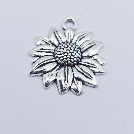 Sunflower charm, flower charm, ADD on for keychain - DAYZEECREATIONZ, PERSONALIZED GIFTS-1