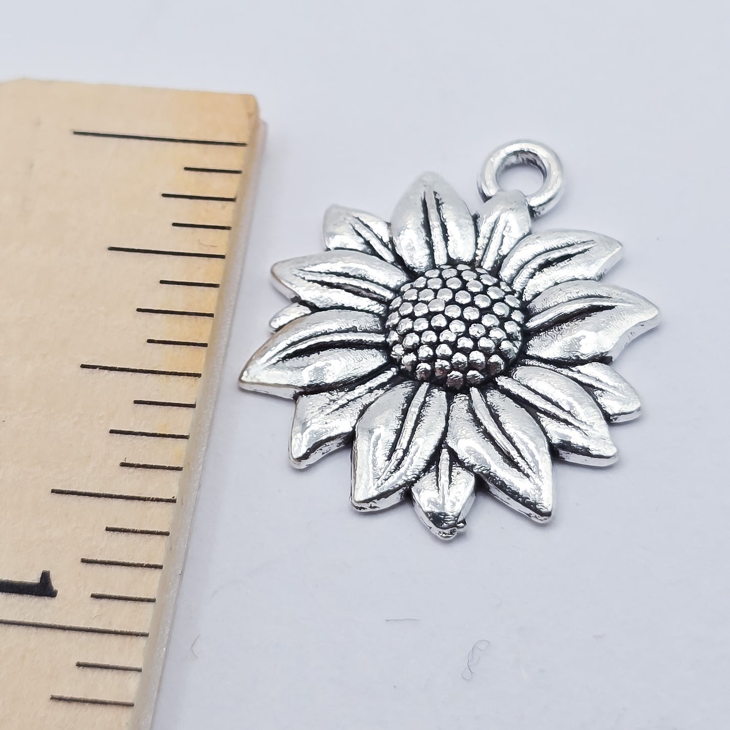 Sunflower charm, flower charm, ADD on for keychain - DAYZEECREATIONZ, PERSONALIZED GIFTS-2