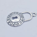 Love you forever padlock charm, lock charm, ADD on charm for keychain - DAYZEECREATIONZ, PERSONALIZED GIFTS1