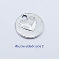 Small round love & heart charm. Double sided. ADD on charm for keychain - DAYZEECREATIONZ, PERSONALIZED GIFTS1