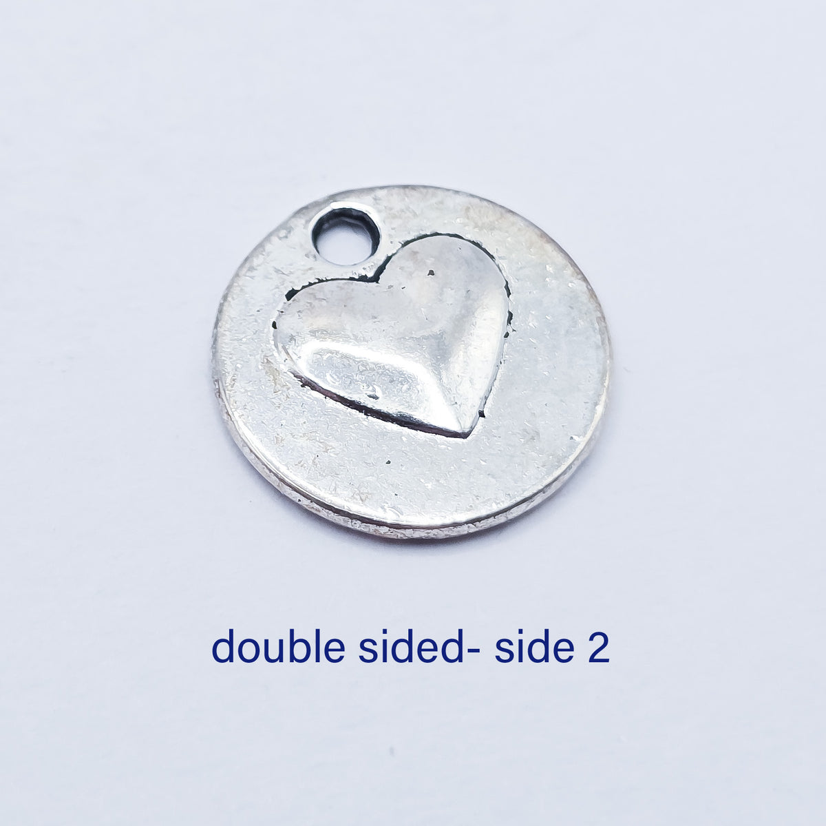 Small round love & heart charm. Double sided. ADD on charm for keychain - DAYZEECREATIONZ, PERSONALIZED GIFTS1