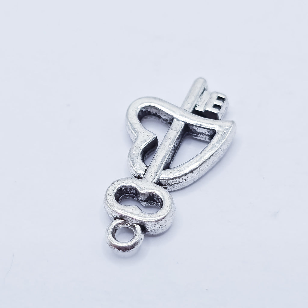 Key thru heart charm. ADD on charm for keychain - DAYZEECREATIONZ, PERSONALIZED GIFTS4