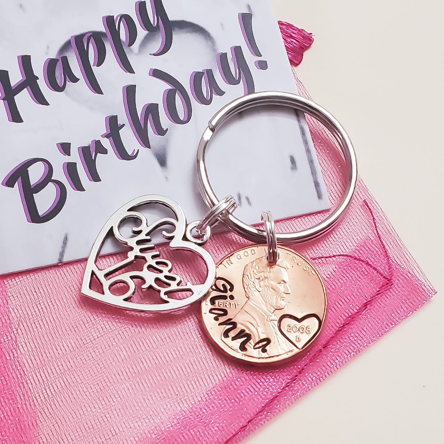 Sweet 16 Penny Keychain