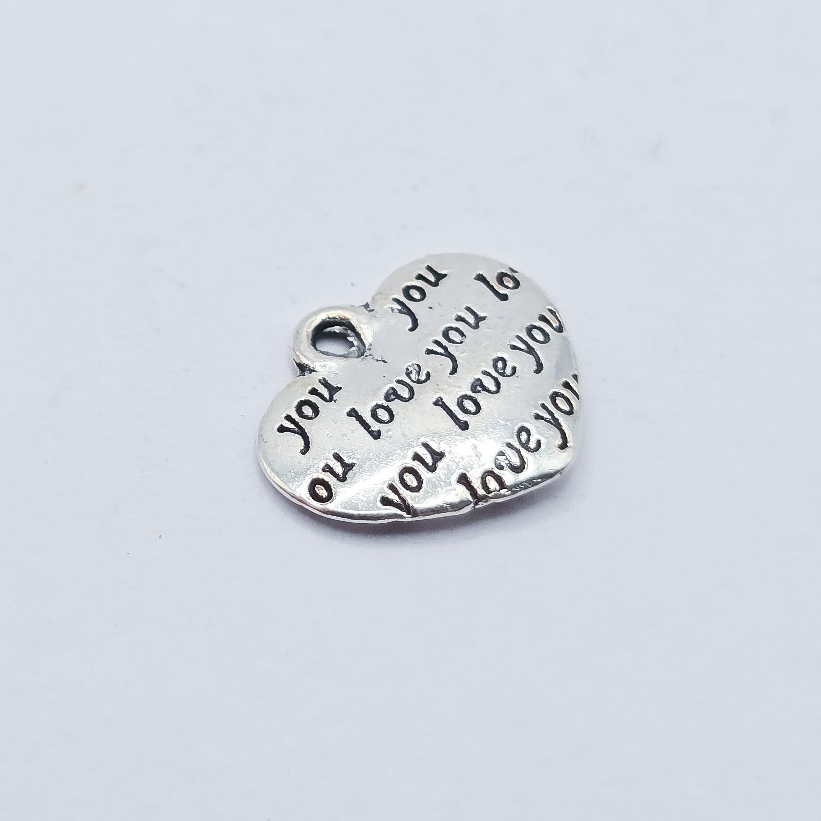 Extra Small Love you heart shaped charm. ADD on charm for keychain - DAYZEECREATIONZ, PERSONALIZED GIFTS1