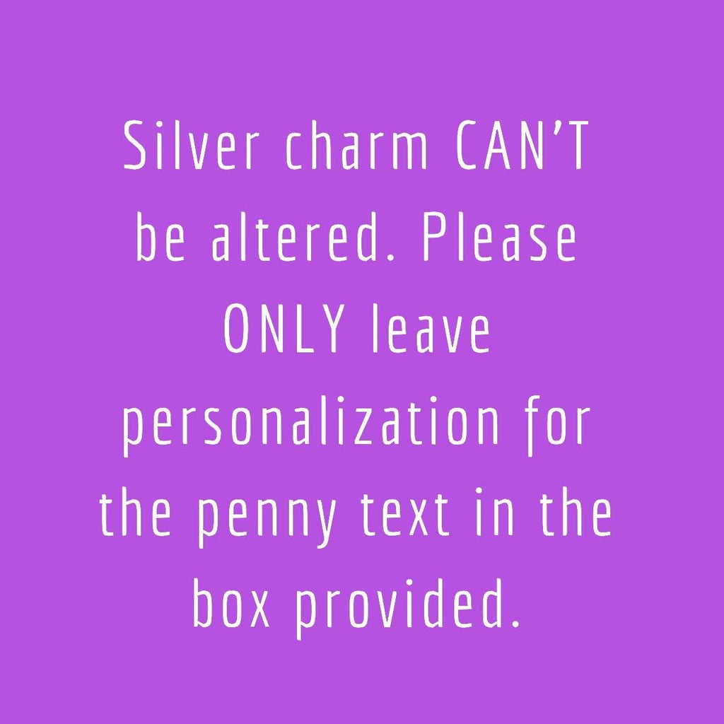 Creative Personalized Gift for Step Mother,  Penny Keychain with "Thank You for Loving Me as Your Own" Charm