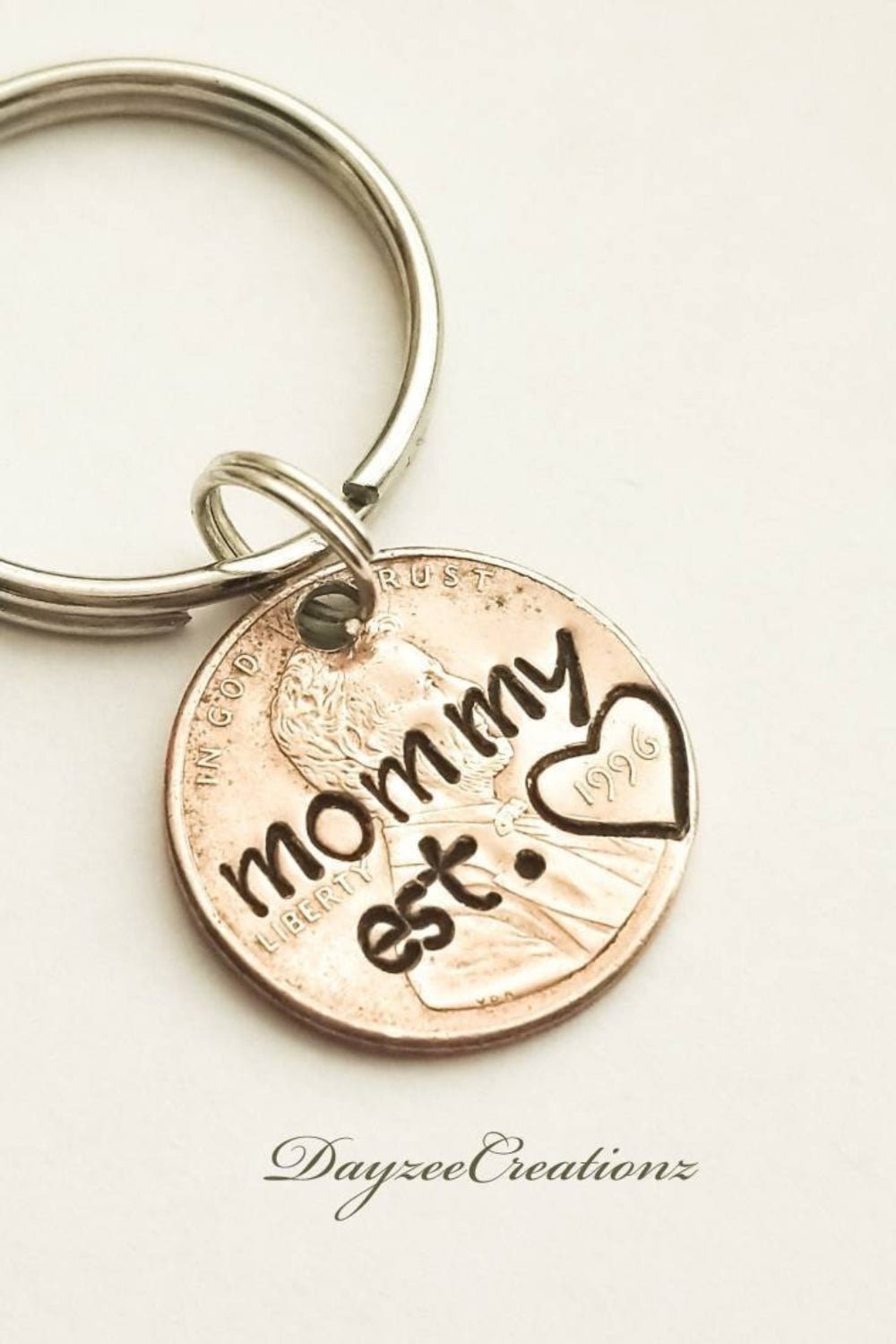 Creative Sentimental Gift for Mom, Personalized Penny Keychain