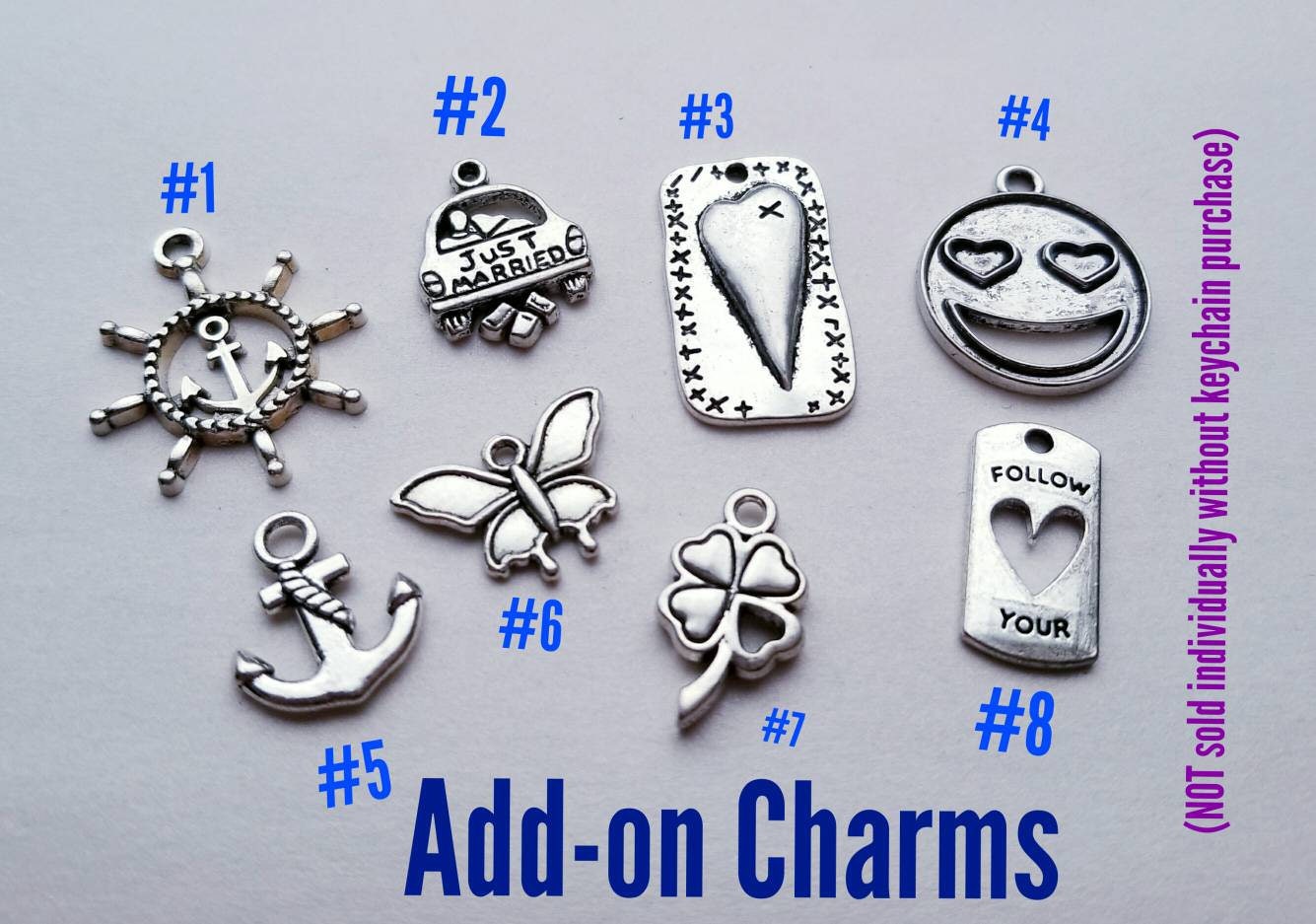 Charms for Adding on to Keychains