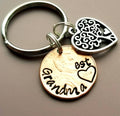 Creative Personalized Gift For Grandma, Penny Keychain with Tree of Life Charm