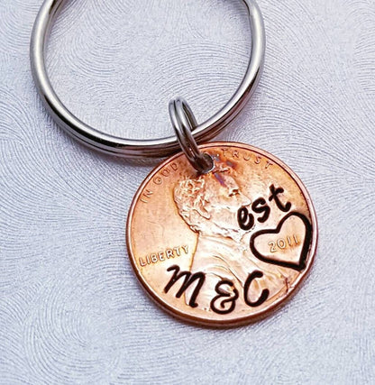 Anniversary Penny Keychain