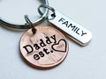 Personalized Daddy Penny Keychain with Family Charm