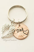 Penny from Heaven Memorial Keychain with Charm(s) shown