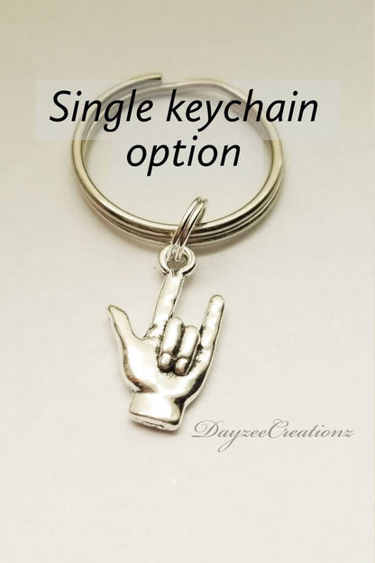 ASL - Sign Language I love you Keychain