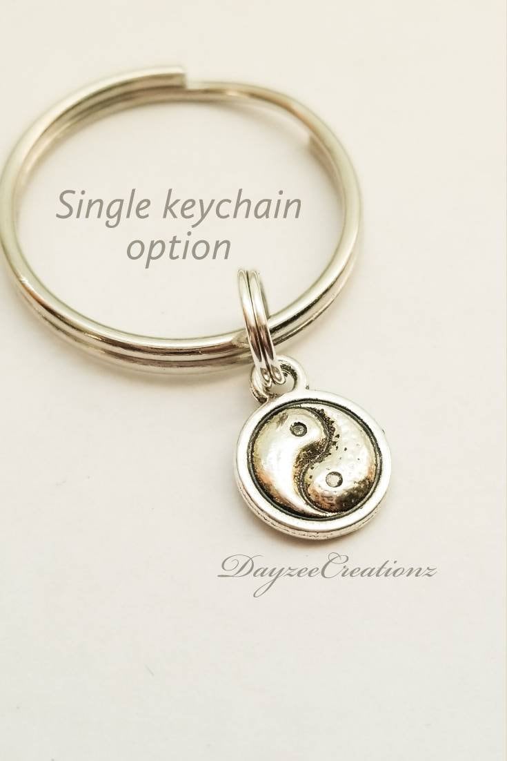 Yin and yang keychain. Best Friend Gift, Matching, Boyfriend, Husband, Wife, Girlfriend, Christmas, Sweetest Day, Birthday Gift