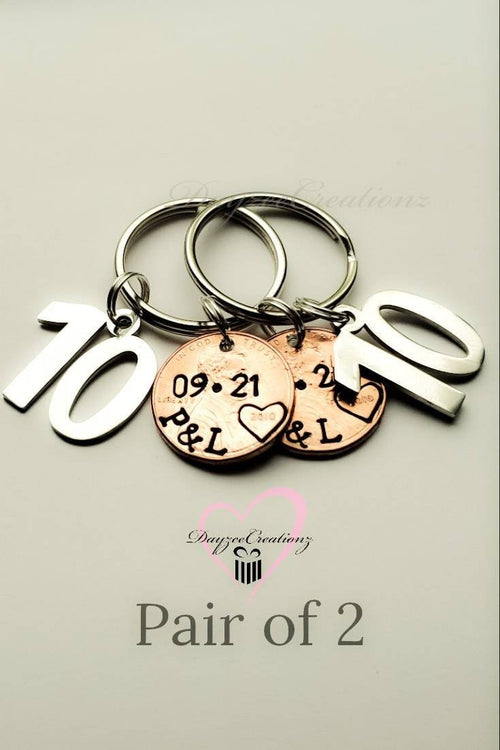 10th Anniversary Keychain