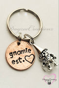 Gnomie / Best Friend Penny keychain - DAYZEECREATIONZ, PERSONALIZED GIFTS-1