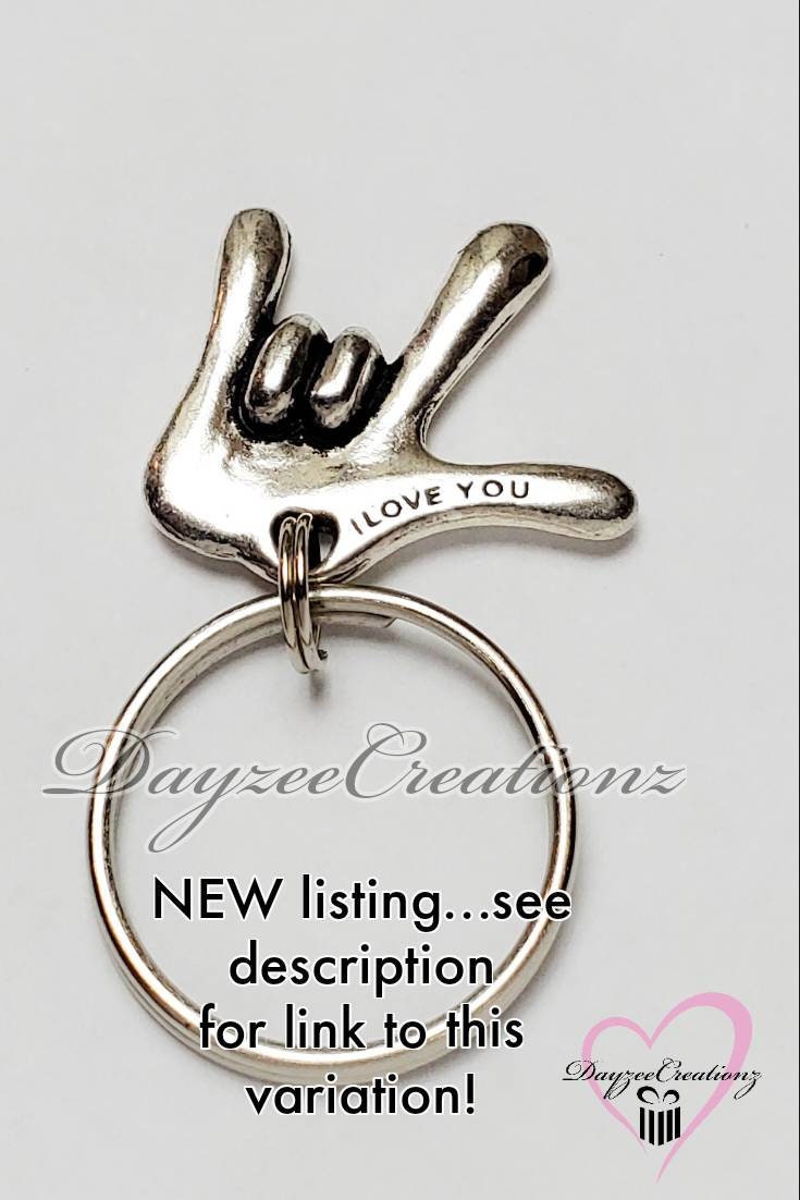 ASL - Sign Language I love you Keychain