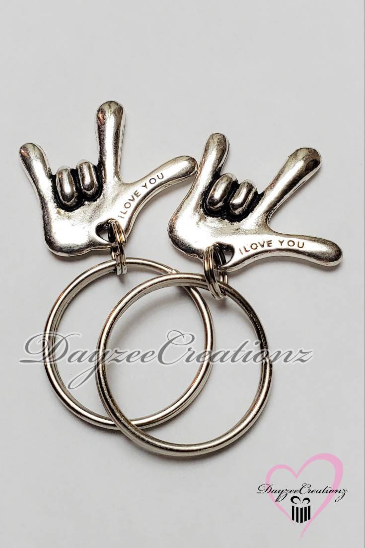 ASL - Sign Language I love you Keychain