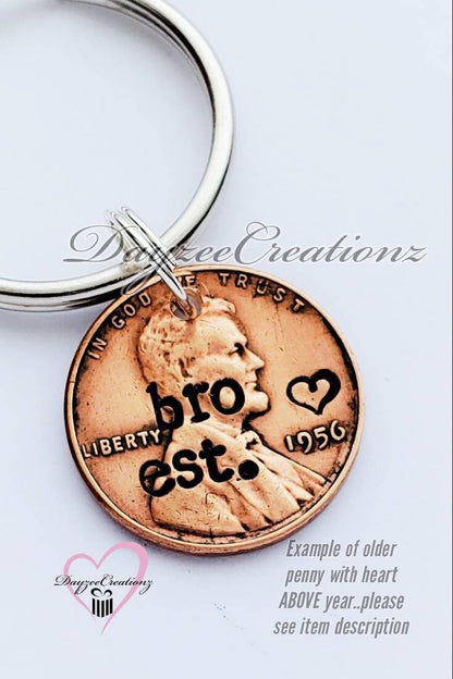 Custom Brother Personalized Penny keychain