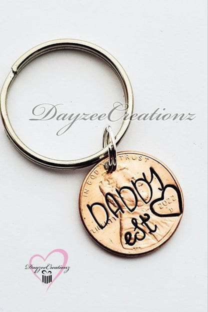 Personalized Daddy Penny keychain