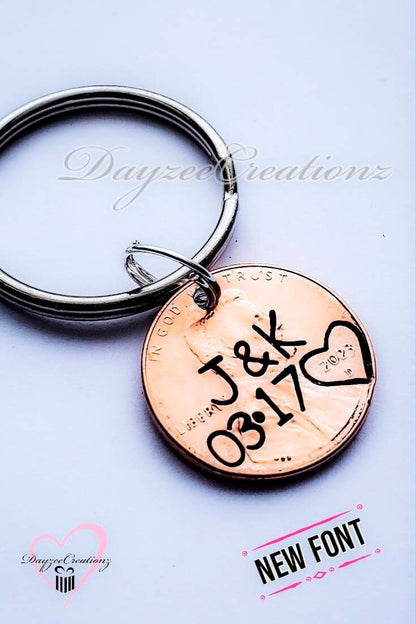 Anniversary Penny Keychain