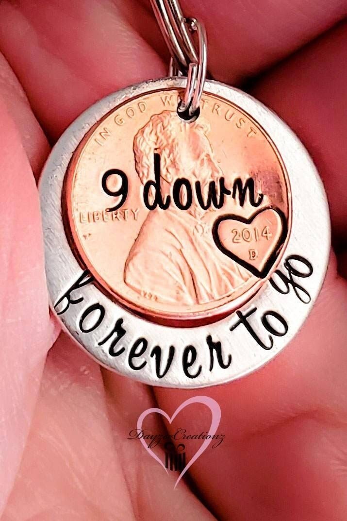 9th Anniversary Gift-Forever to Go Keychain