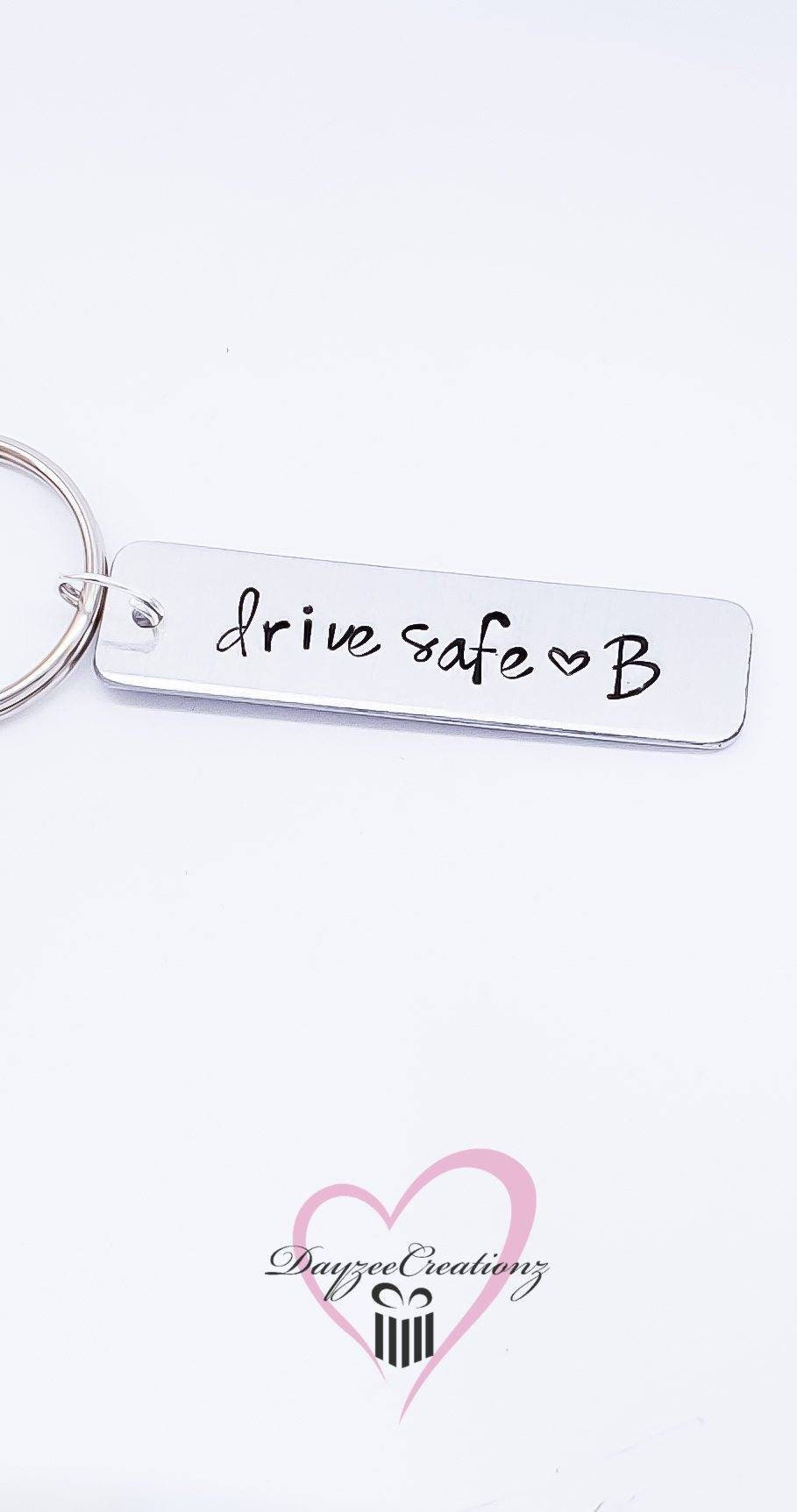 Drive Safe I Love You Customizable Keychain, Best Friend, Boyfriend, Girlfriend, Husband, Wife, Birthday, Anniversary, Christmas, Gift, Him